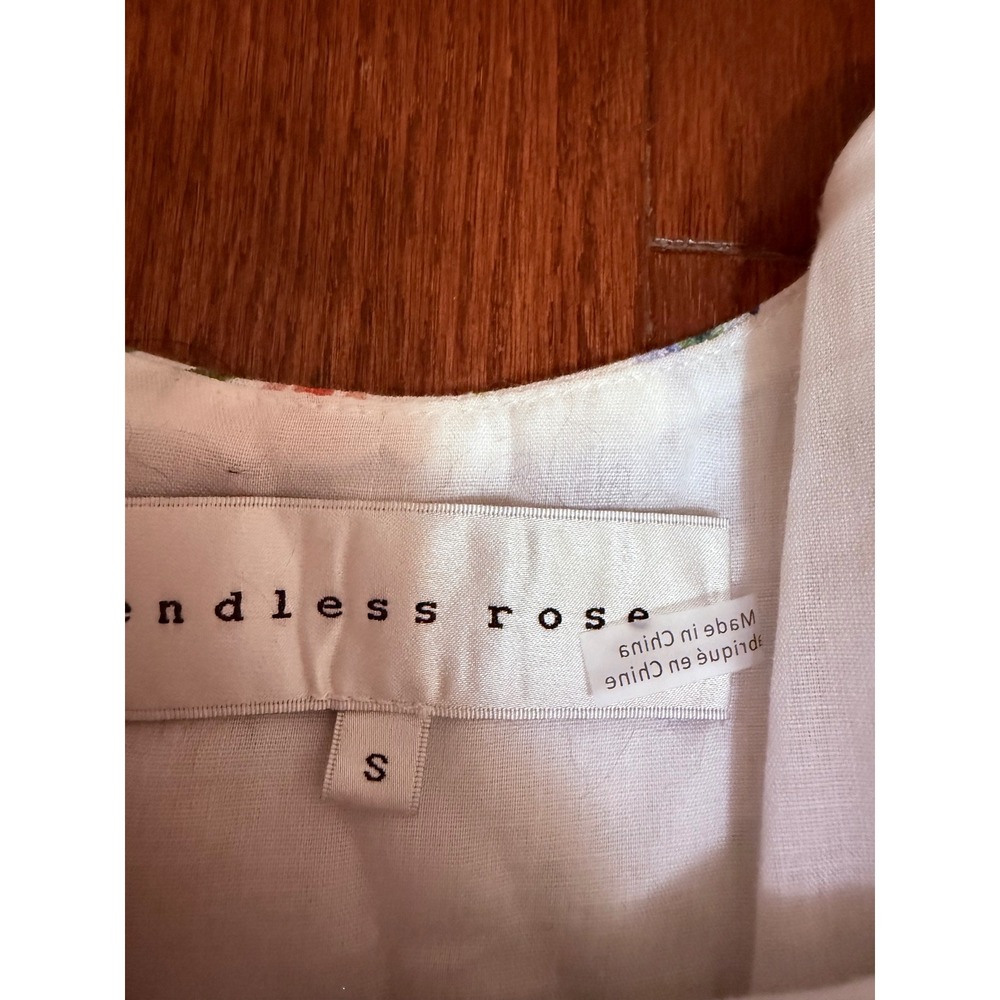 Endless Rose Women white Floral Puff Sleeve Maxi Dress Small Sweetheart Neck - Picture 4 of 6